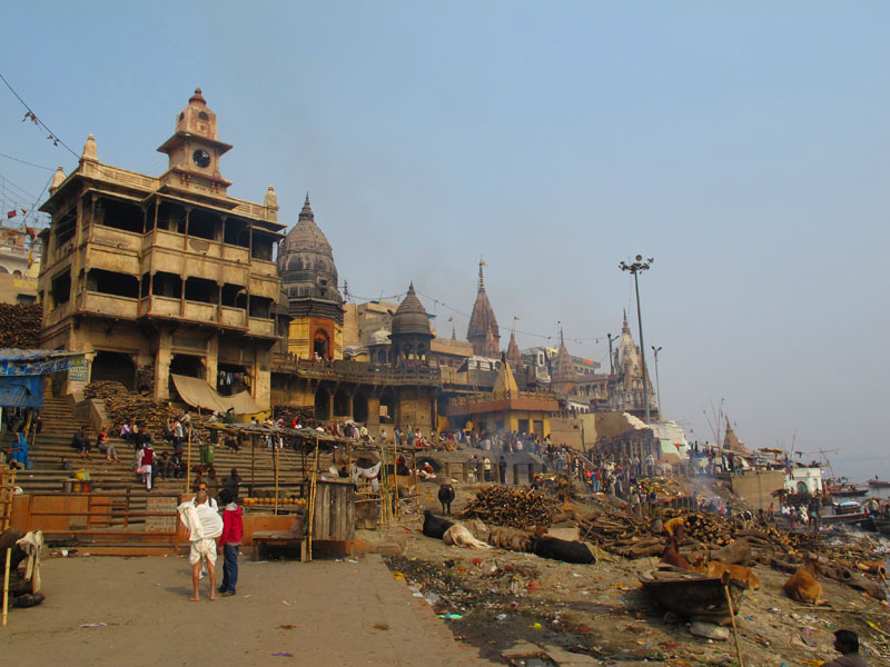 Manikarnika Burning Ghat in Varanasi, India